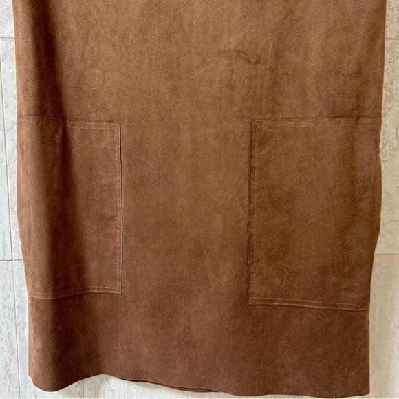 Wilfred Free Suede Sack Dress (X-Small) - Brown - Picture 3 of 4